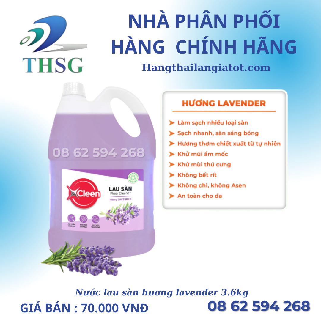 Nước Lau Sàn 1 Lít XCleen Đậm Đặc - Hương Hoa Lily (5)